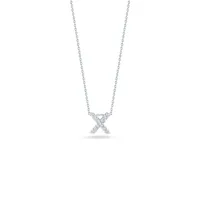 Tiny Treasures Diamond Love Letter “X“ Necklace