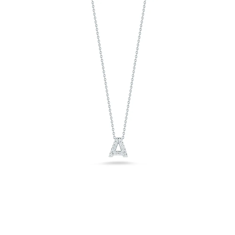 Tiny Treasures Diamond Love Letter “A“ Necklace