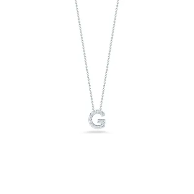 Tiny Treasures Diamond Love Letter “G“ Necklace