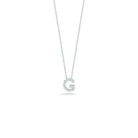Tiny Treasures Diamond Love Letter “G“ Necklace