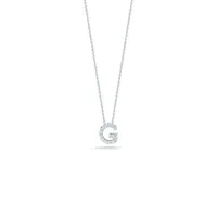 Tiny Treasures Love Letter G Necklace Length 16"" adjustable to 18""