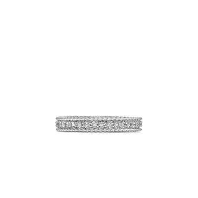 Princess White Gold Diamond Eternity Ring Band Size 9