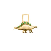 Earwishes Tsavorite Dinosaur Charm