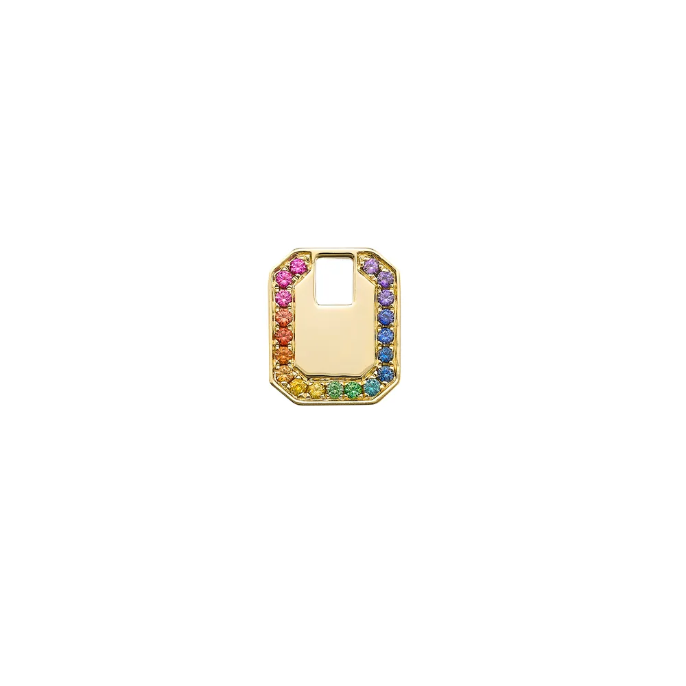 WishDish Emerald Cut Rainbow Sapphire