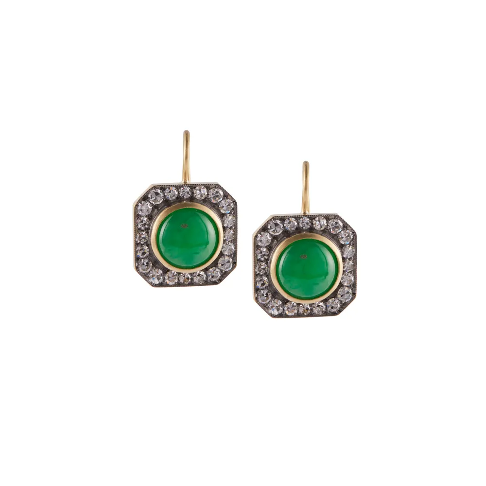 Green Jade Small Renee Earrings