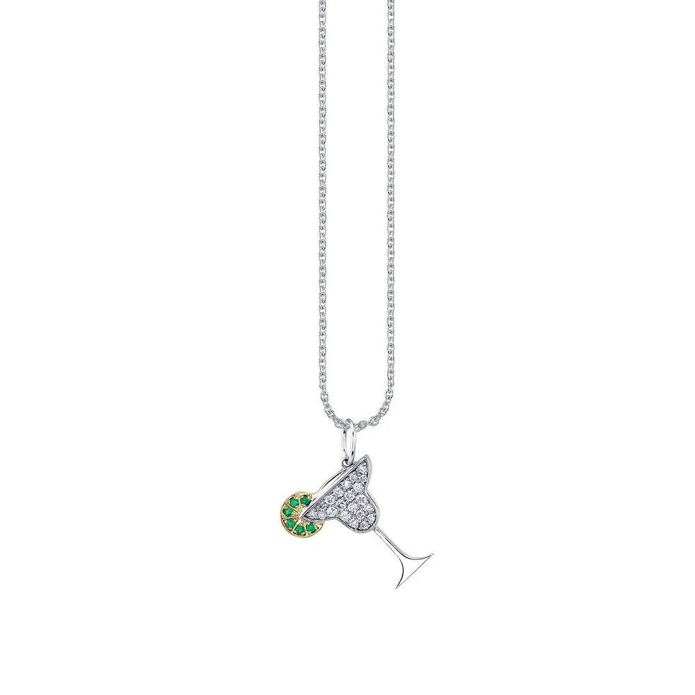 Gold and Diamond Margarita Charm