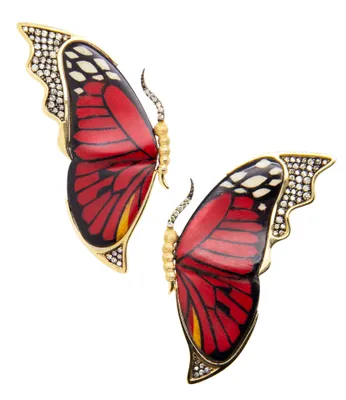 Red Butterfly Earrings