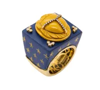 Scarab Marquetry Ring