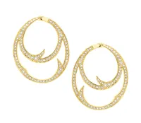 Stem Double Circle Earrings