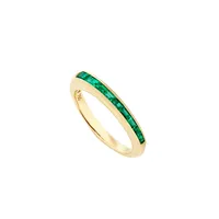 Emerald Baguette Stack Ring