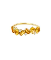 Amalfi Blend Citrine Half Band