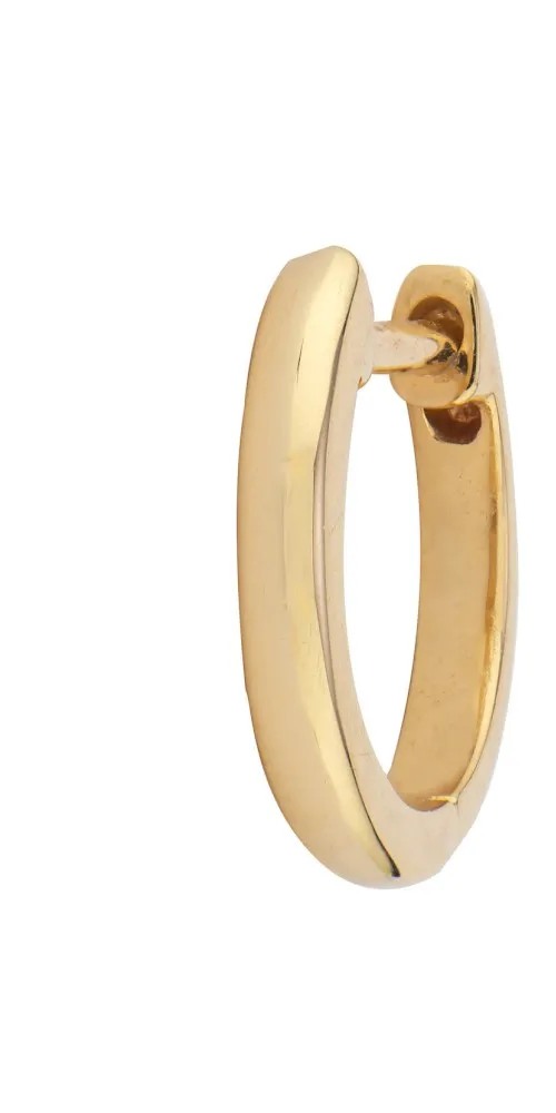 Single Shiny Gold Hoop