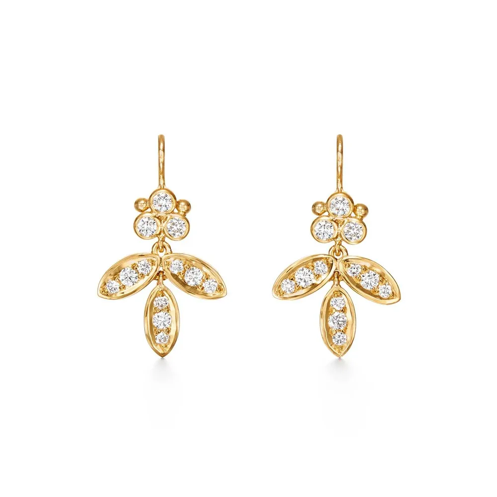 Diamond Foglia Earings