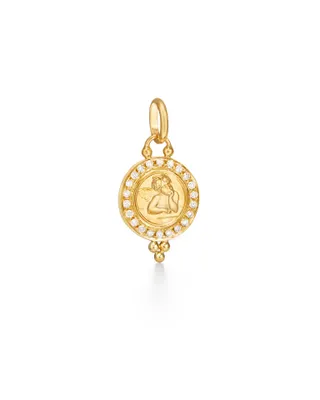 Diamond Pav“ Angel Pendant