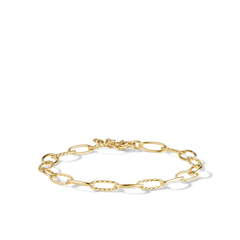 Oval Link Bracelet in 18K Yellow Gold