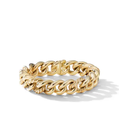 Curb Chain Bracelet in 18K Yellow Gold