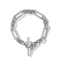 Lexington Chain Bracelet in Sterling Silver with Diamonds