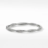 Petite Infinity Bracelet in Sterling Silver with Diamonds, 4.4mm