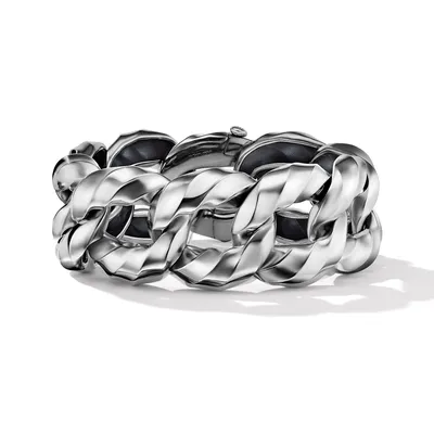 Cable Edge? Curb Chain Bracelet in Recycled Sterling Silver