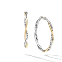 Petite Infinity Bracelet in Sterling Silver with 14K Yellow Gold, 4.4mm