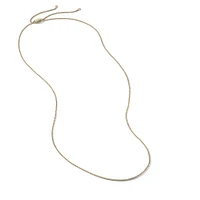 Box Chain Slider Necklace in 18K Yellow Gold, 1.7mm