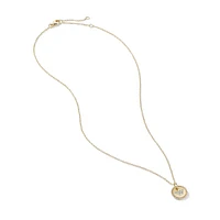 DY Bel Aire Color Box Chain Bracelet in Navy Acrylic with 14K Yellow Gold Accent, 4mm