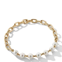 DY Madison Pearl Chain Necklace in 18K Yellow Gold