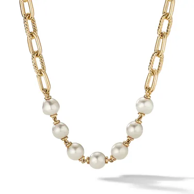 DY Madison® Pearl Chain Necklace in 18K Yellow Gold