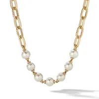 DY Madison® Pearl Chain Necklace in 18K Yellow Gold