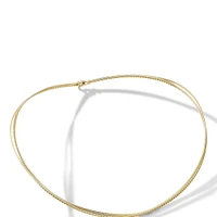 DY Elements® Three Row Hard Wire Necklace in 18K Yellow Gold