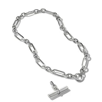 Lexington Chain Necklace in Sterling Silver with Diamonds