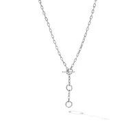 DY Madison® Three Ring Chain Necklace in Sterling Silver