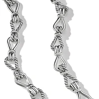 Thoroughbred Loop Chain Link Necklace in Sterling Silver