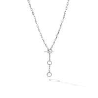 DY Madison® Three Ring Chain Necklace in Sterling Silver