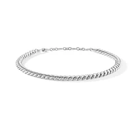 Sculpted Cable Necklace in Sterling Silver