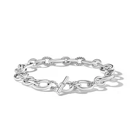 DY Mercerâ„¢ Chain Necklace in Sterling Silver with Diamonds