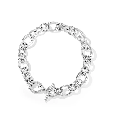 DY Mercerâ„¢ Chain Necklace in Sterling Silver with Diamonds