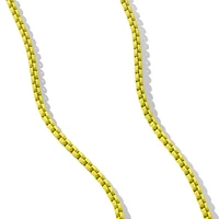 DY Bel Aire Box Chain Necklace in Yellow with 14K Yellow Gold Accent