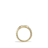 Sculpted Cable Pinky Ring in 18K Yellow Gold