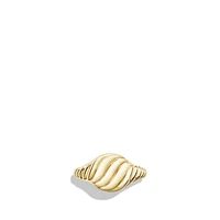 Sculpted Cable Pinky Ring in 18K Yellow Gold