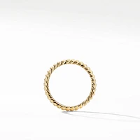 DY Unity Cable Band Ring in 18K Yellow Gold