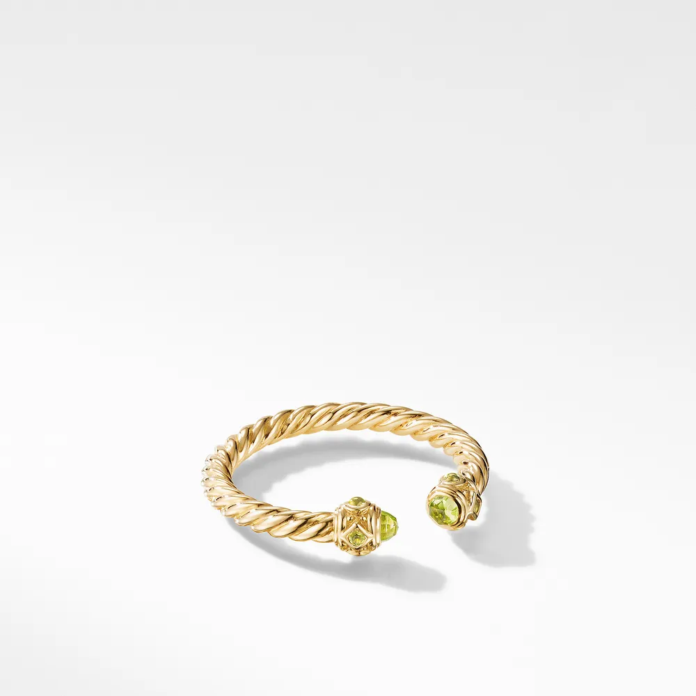 Renaissance Color Ring in 18K Yellow Gold with Peridot