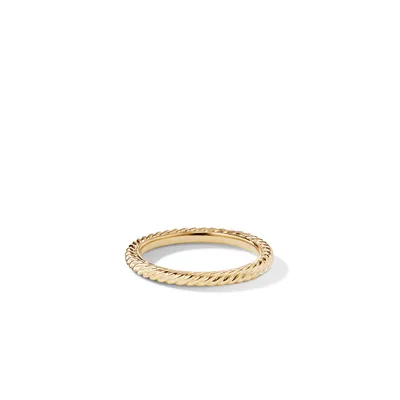 Cable Collectibles® Stack Ring in 18K Yellow Gold