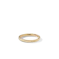 Petite Helena Wrap Hoop Earrings in Sterling Silver with 18K Yellow Gold and Diamonds, 3/4in