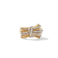Angelika? Ring in 18K Yellow Gold with Pavé Diamonds