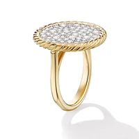 DY Elements® Ring in 18K Yellow Gold with Pavé Diamonds