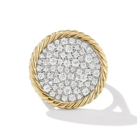 DY Elements® Ring in 18K Yellow Gold with Pavé Diamonds