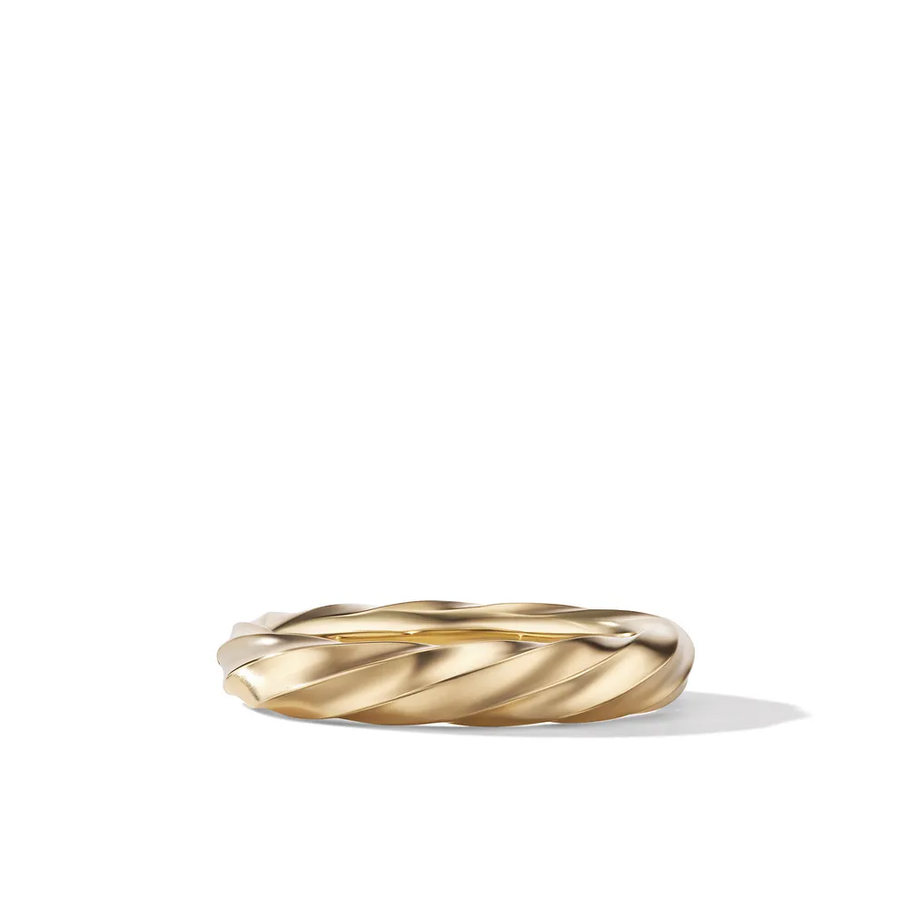 Cable Edge? Band Ring in Recycled 18K Yellow Gold