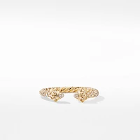 Renaissance Ring in 18K Yellow Gold with Full Pavé Diamonds