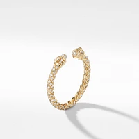 Renaissance Ring in 18K Yellow Gold with Full Pavé Diamonds